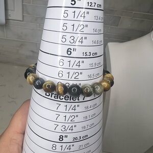 Black Tiger Eye Beaded Bracelet